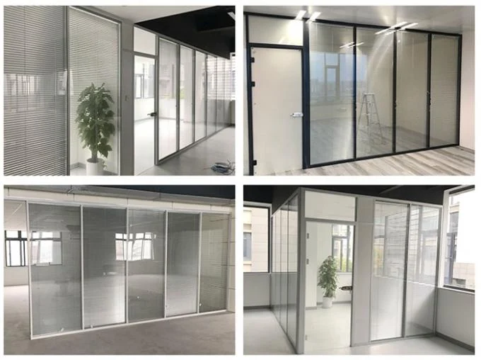 Soundproof Office Demountable Glass Partition Wall System American Standard 0