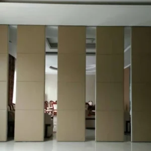 Soundproof Operable Movable Acoustic Partition Wall With Aluminium Tracks Rollers