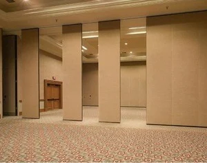 Soundproof Operable Movable Sliding Folding Partition Wall 65mm Thickness For Banquet Hall