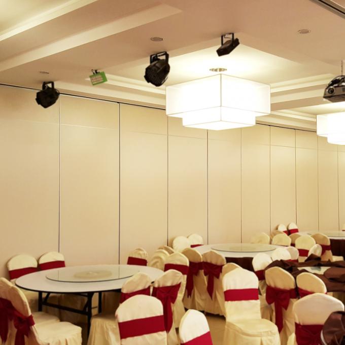 Soundproof Operable Movable Sliding Folding Partition Wall 65mm Thickness For Banquet Hall 0