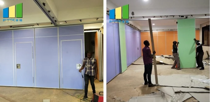 Soundproof Operable Partition Wall Sliding Walls Acoustic 100 mm 2