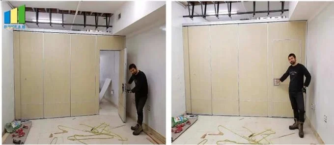 Soundproof Operable Partition Wall Sliding Walls Acoustic 100 mm 3