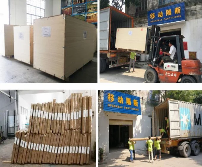 Soundproof Operable Partition Wall Sliding Walls Acoustic 100 mm 5