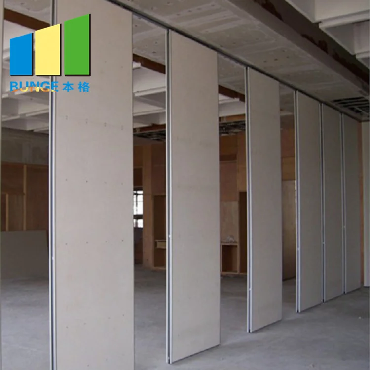 Soundproof Operable Wall Partition With Doors For School / Hotel / Dance Studio