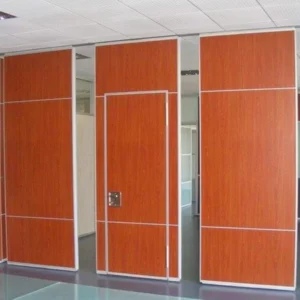 Soundproof Sliding Aluminum Frame Movable Partition Wall For Conference Room