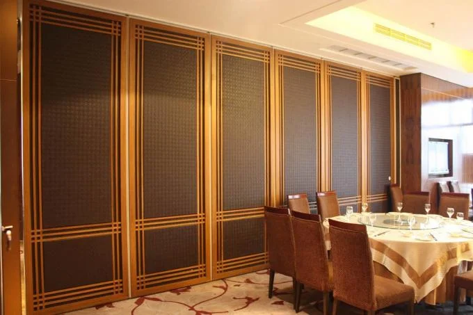 Soundproof Sliding Folding Room Partitions MDF + Aluminum Material 2