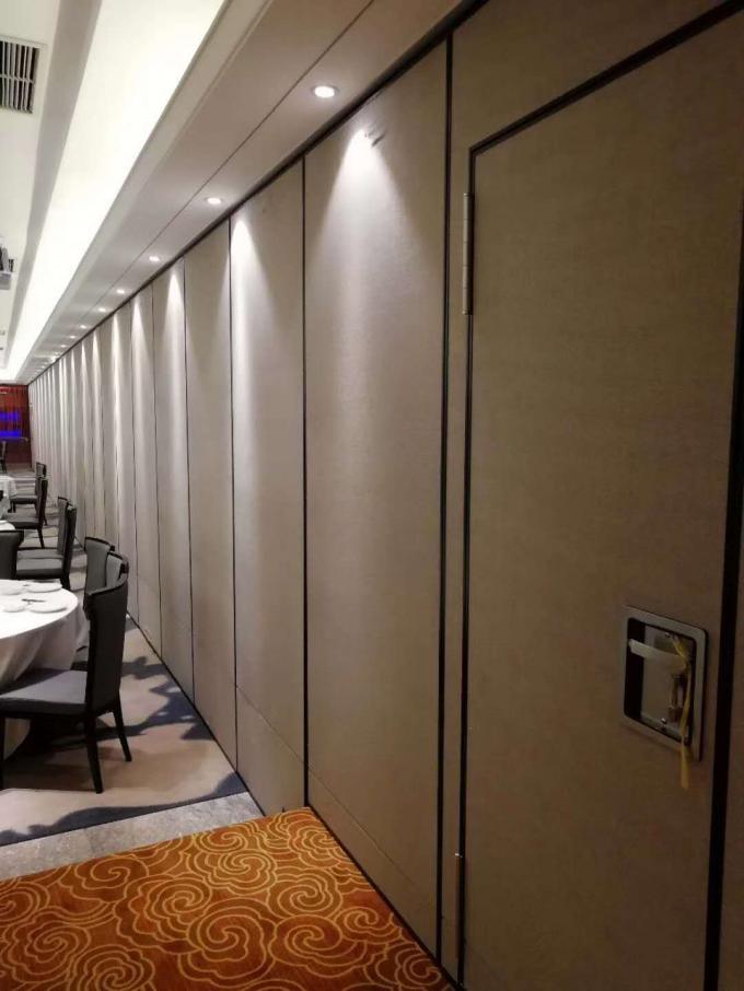 Soundproof Sliding Partition Walls , Aluminium Track Melamine Hanging Room Dividers 0