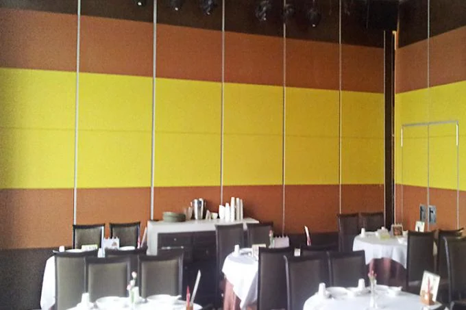 Soundproof Wood Mobile Sliding Partition Walls For Conference Hall Customized Color 1