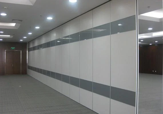Soundproof Wood Mobile Sliding Partition Walls For Conference Hall Customized Color 2