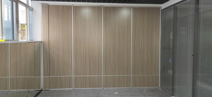 Soundproof Wooden Movable Partition Walls / Folding Partition Wall Systems 1