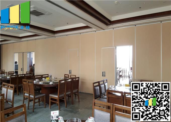Star Hotel Luxury Movable Partition Walls Fabric Sliding Panel Acoustic Wall 0