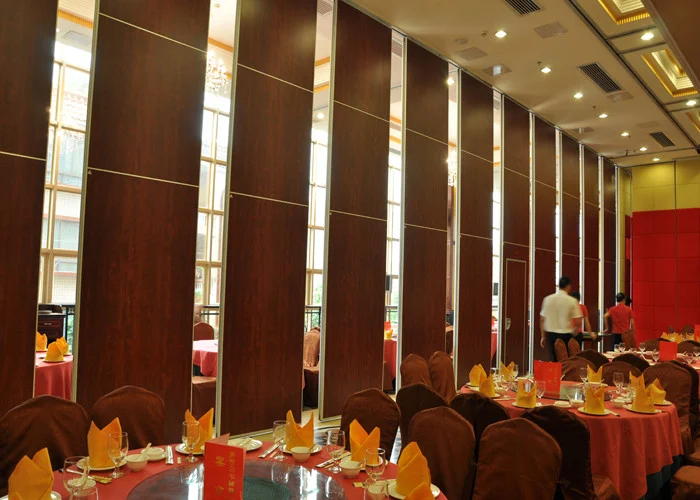 Steel Track Operable Folding Partition Walls For Multi-Function Hall