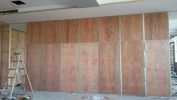Suspended Sliding Wall Partition Melamine Top Hung Movable Partition 0