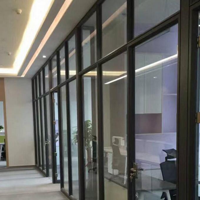 Tempered Glass Soundproof Fireproof Seperation Wall Glass Partition Wall For Office 0