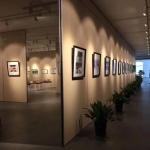 Temporary Detachable Walls Museum Movable Partition Walls Sliding Room Divider For Art Gallery