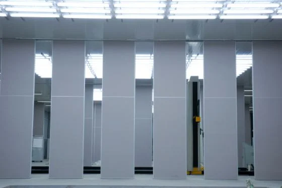 Temporary Operable Sliding Partition Walls Retractable Aluminum Frame 0