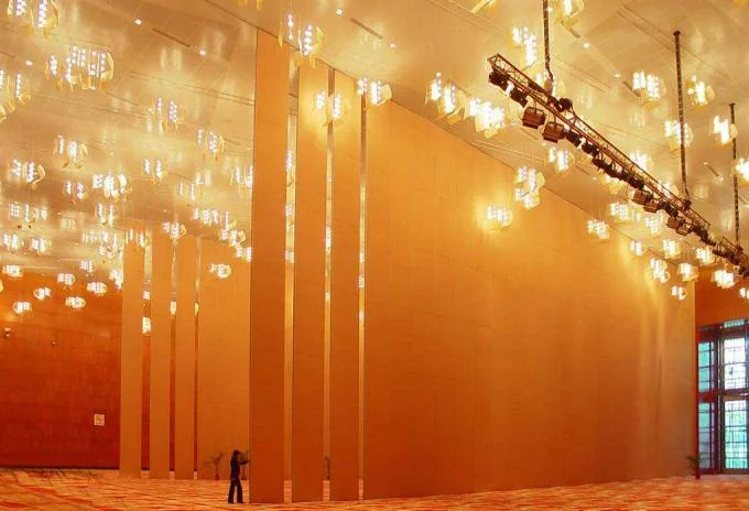 Temporary Operable Sliding Partition Walls Retractable Aluminum Frame 1