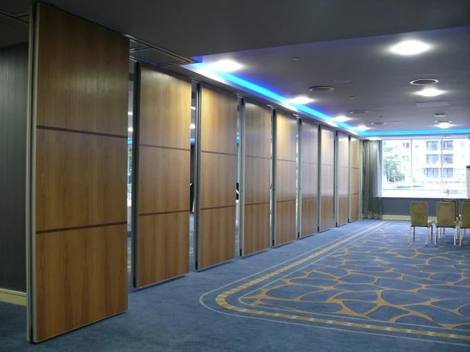 Temporary Operable Sliding Partition Walls Retractable Aluminum Frame 2