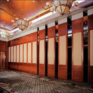 Temporary Operable Sliding Partition Walls Retractable Aluminum Frame