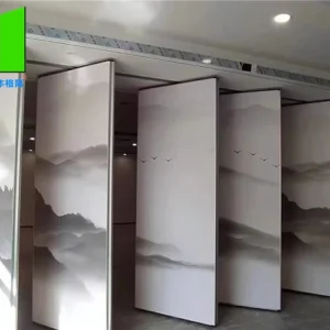Temporary Soundproof Operable Divider Aluminum Profile Sliding Folding Partition