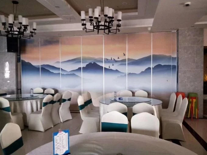 Thickness 85mm Hotel Acoustic Room Dividers With Aluminium Sliding Track 1