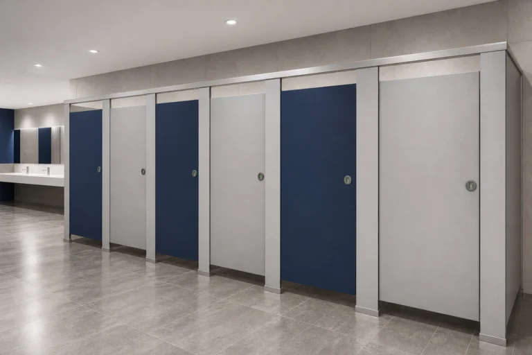 High Impact Resistance Modern Public Bathroom Partitions for High Traffic Areas