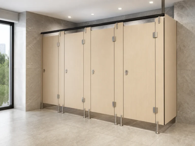 Water Resistance and Durability Scratch And Impact Resistant Toilet Partition Wall for Office Buildings