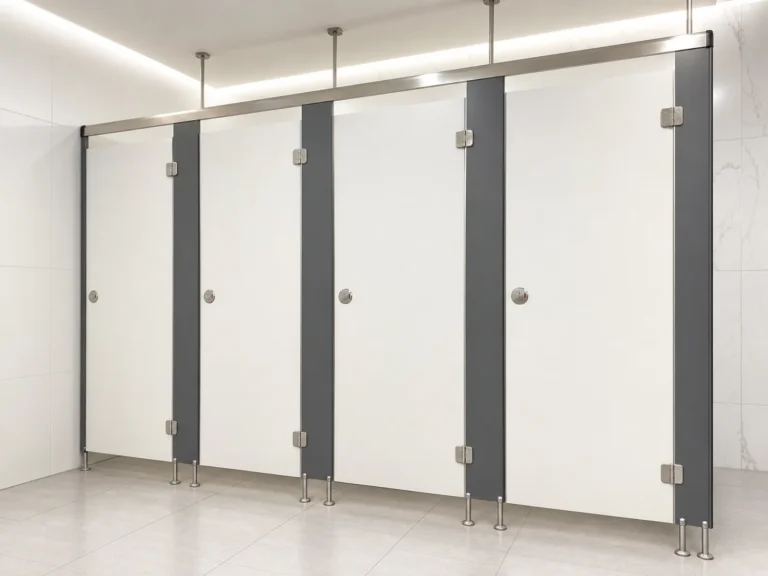 Restroom Dividers Support Customized Commercial Bathroom Partition Durable Scratch and Impact Resistant Toilet Partition Wall