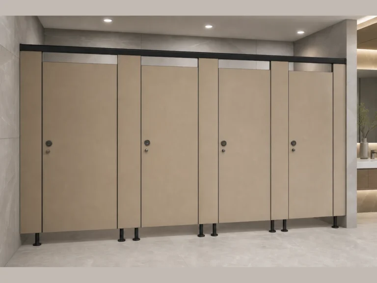 Water Resistance and Durability Scratch And Impact Resistant Toilet Partition Wall for Office Buildings