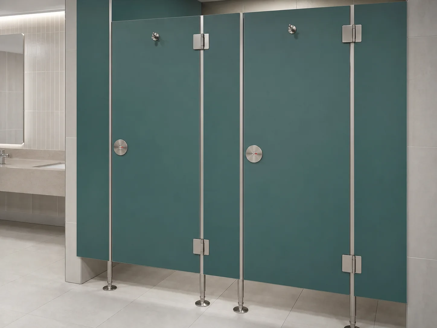 EBUNGE outward-opening compact laminate toilet partition 10