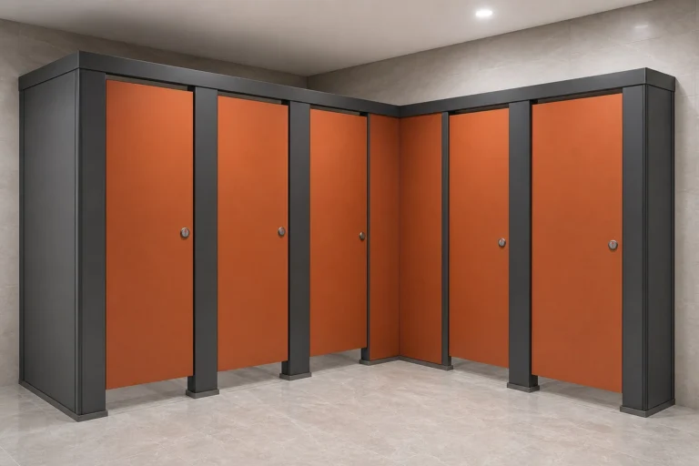 Restroom Dividers Support Customized Commercial Bathroom Partition Durable Scratch and Impact Resistant Toilet Partition Wall