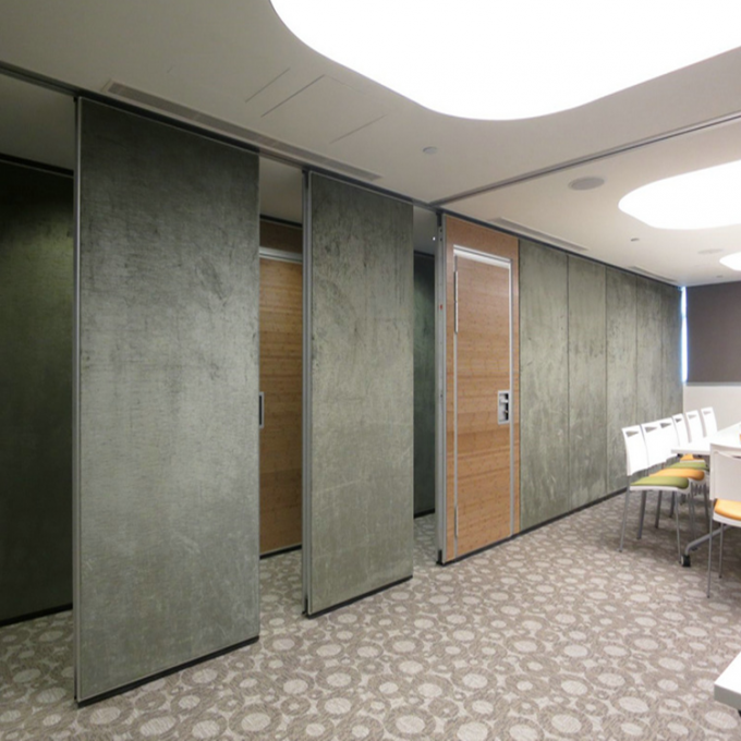 Top Hanging 65mm Melamine Surface Office Partition Wall / Acoustic Movable Walls 0
