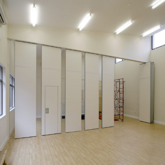 Top Hanging 65mm Melamine Surface Office Partition Wall / Acoustic Movable Walls 1