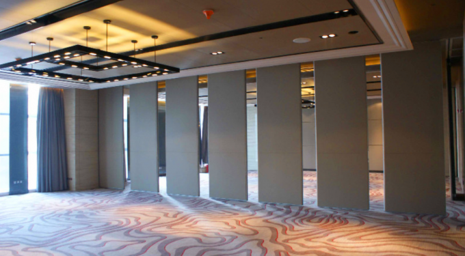 Top Hanging MDF Operable Partition Wall Systems / Classroom Acoustic Movable Walls 1