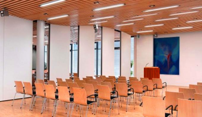 Top Hanging Multi Color Decorative Folding Partition Walls / Acoustic Movable Walls 2