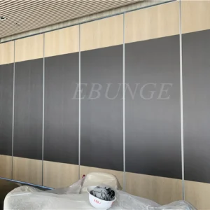 Top Hanging Operable Panels Room Divider Melamine Partition 65mm Thickness