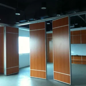 Top Hanging System Aluminium Sliding Track Foldable Wall Moving Office Partition Walls