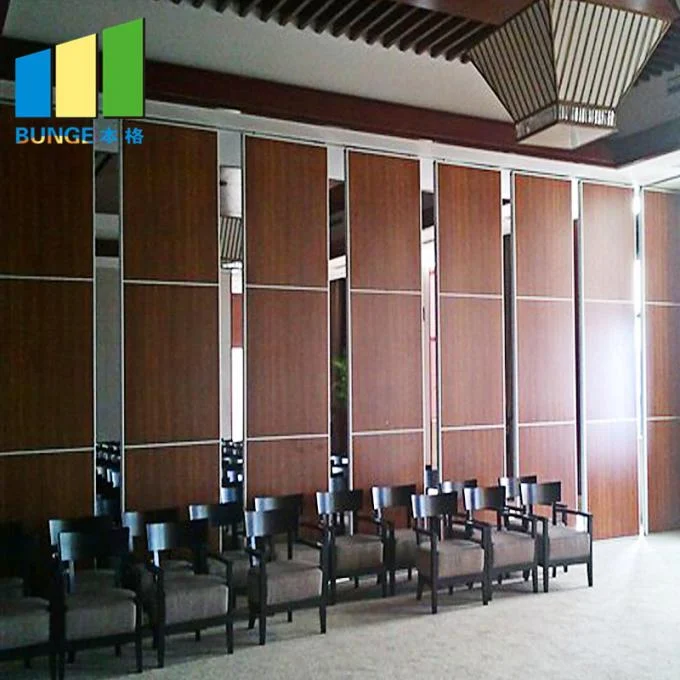 Top hung Acoustic Partition Wall Aluminium Movable Mirror Glass Wall Panel Folding Mirrored Room Divider Screen 1