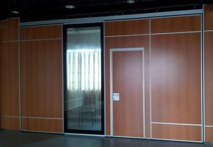 Top Hung Sound Absorption Panels Plywood / Gypsum Movable Partition 0
