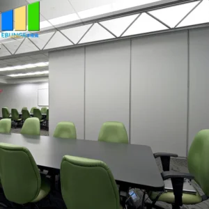 Top Hung Sound Proof Partitions System Acoustic Partition Panels Soundproofing Sliding Partition Wall For Meeting Room