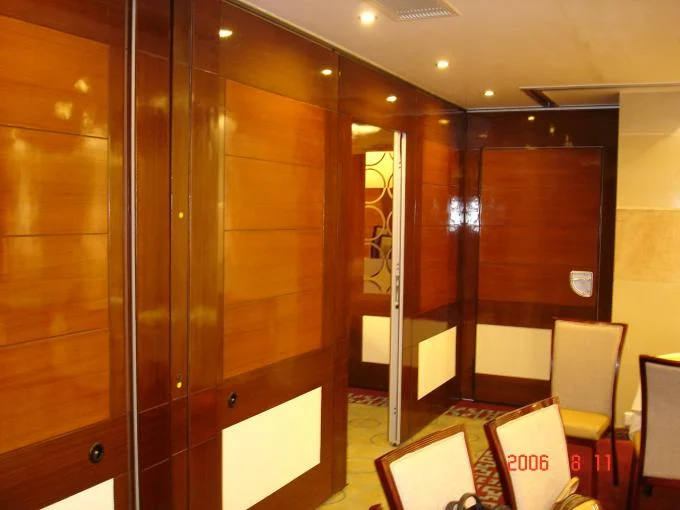 Training Room Folding Divider Walls , Folding Wall Panels For Home Studio Recording 1