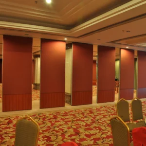 Training Room Sliding Partition Walls 65mm Panel For Work Shops