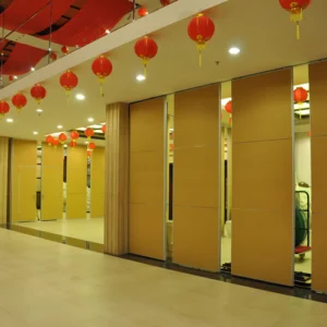 Training Room Sound Deadening Panels , Folding Office Partition Door 65mm