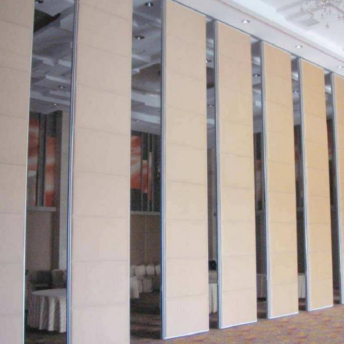 UK Meeting Room Folding Soundproof Collapsible Partition Wall With Track And Roller System 1