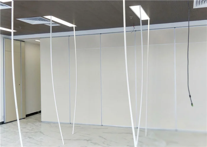 USA Client White Color 65mm Movable Partition Wall Office Project Well Done