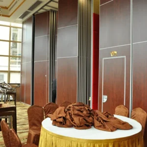 Vinyl Finish Top Hung Folding Sliding Partitions For Wedding Room