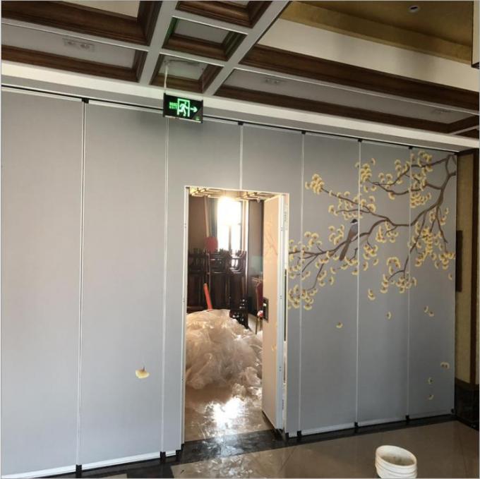 Wall Mount Soundproof Sliding Movable Mirror Partition Wall In office Partitions 0
