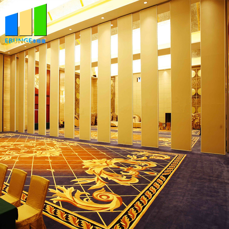 Water - Proof MDF Material Movable Partitions Wall For Ballroom Customized Color