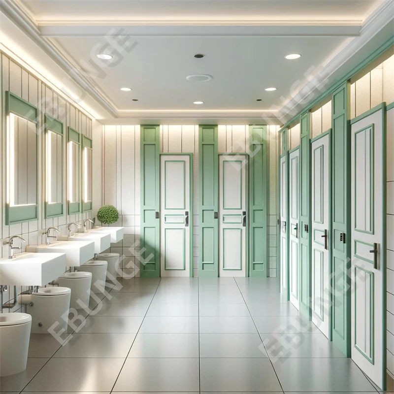 Water Resistance Toilet Partitions Hygienic and Comfortable Restroom Environment Commercial Bathroom Partition