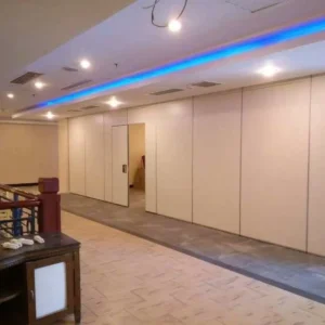 White Wooden Acoustic Partition Wall For Conference Room / Sound Proof Movable Wall Dividers